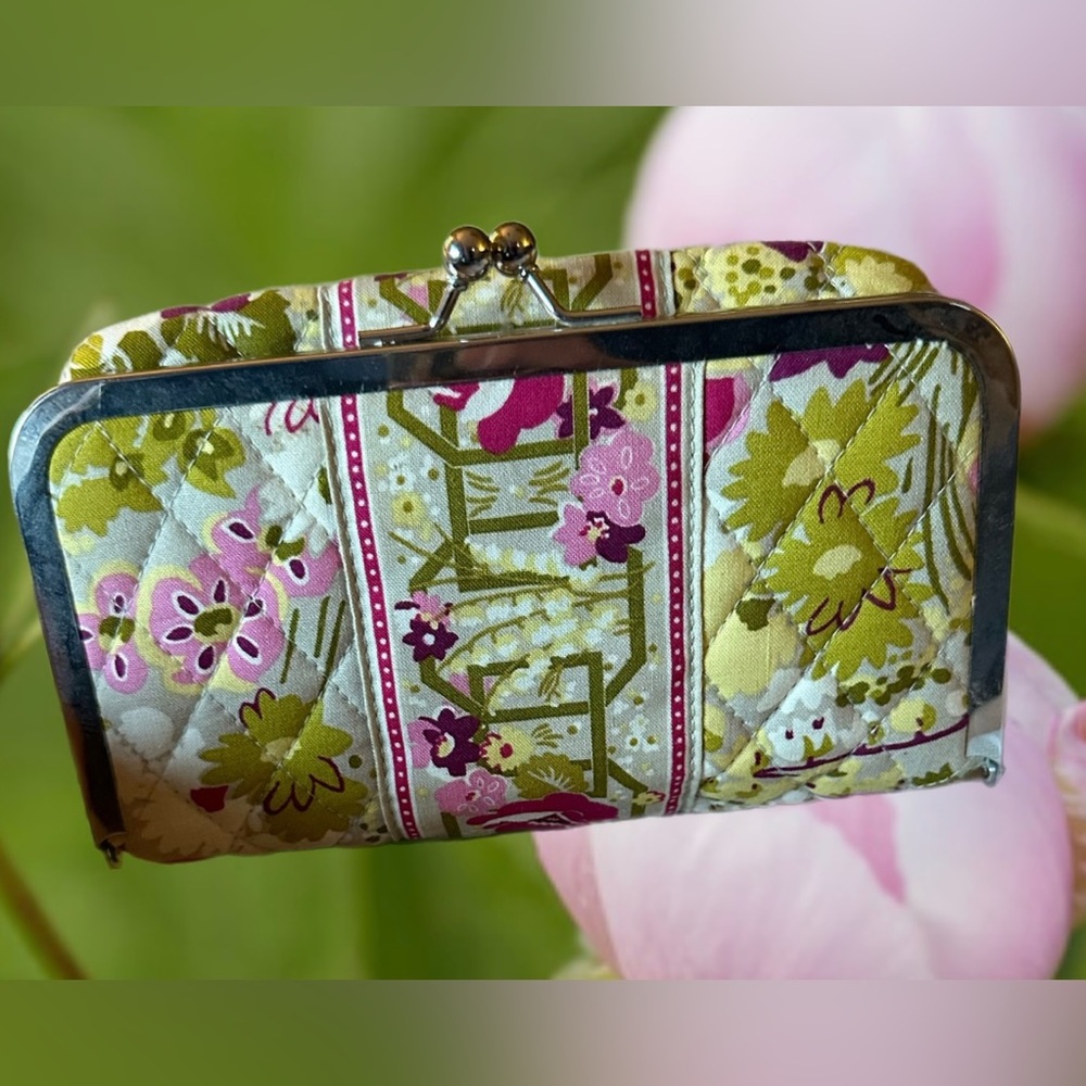 Vera Bradley “Kiss and Make Up” Cosmetic Bag in Make Me Blush Pattern
